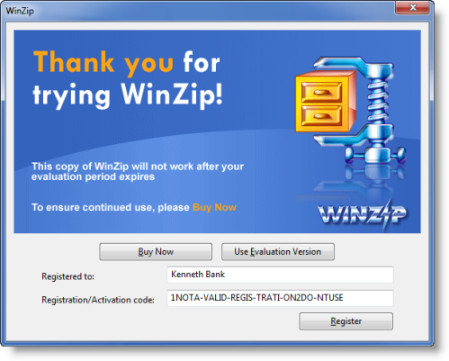 winzip license key